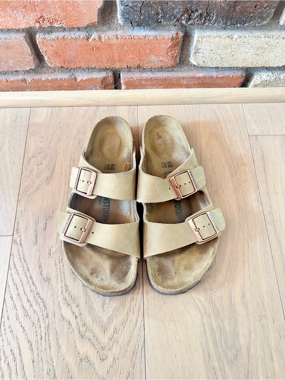 Birkenstock taupe sandals